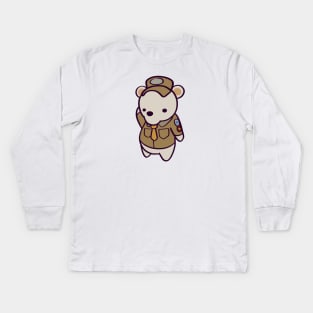 Polar Bear Cub Scout Kids Long Sleeve T-Shirt